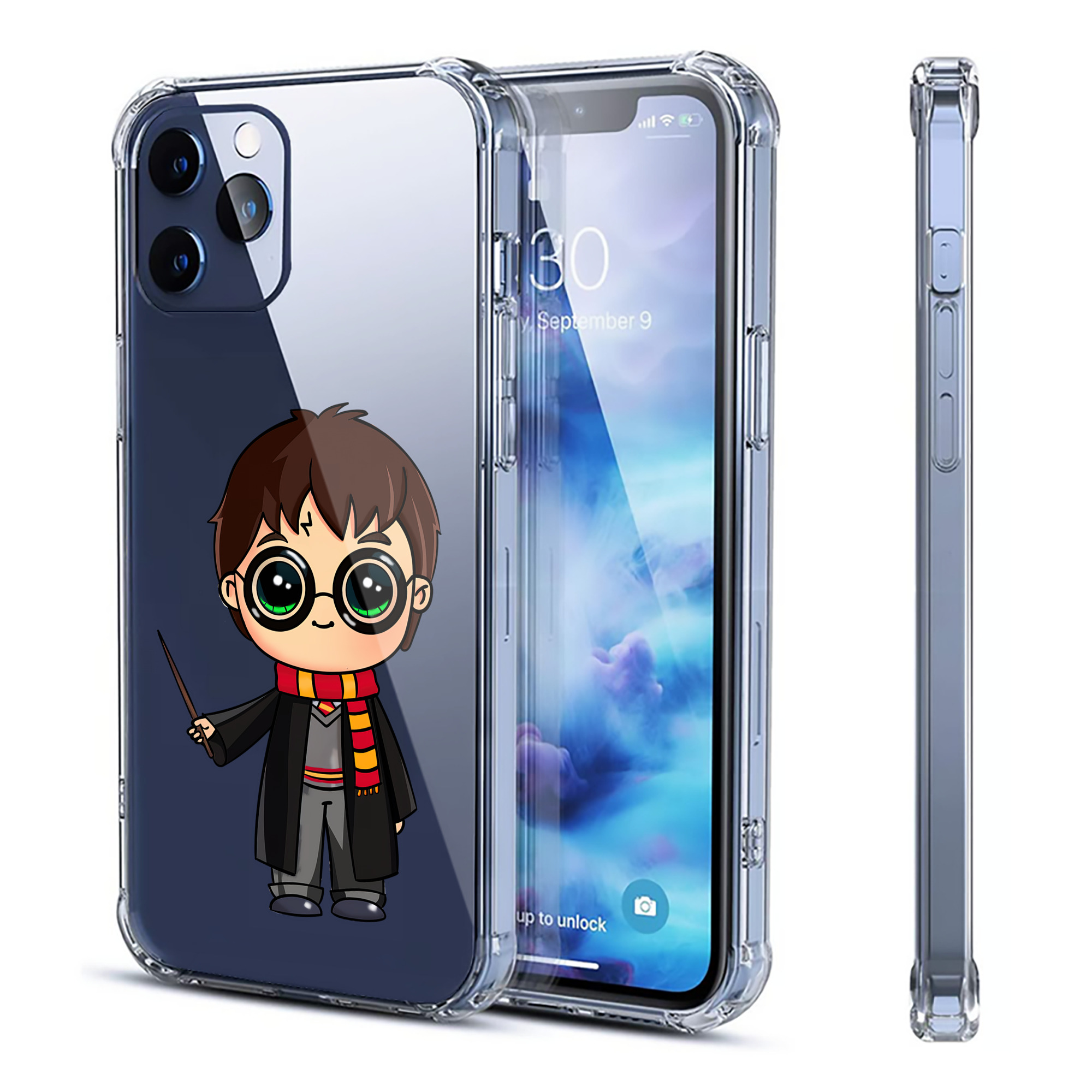 （画像用） Harry Potter ハリー・ポッターシリーズ 【iPhone 12シリーズ対応】透明スマホケース（クリアソフトケース）
